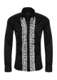 Premium Herrenhemd Einzelstück mit Rüschen & Umschlagmanschette in M, L, XL, 100% Baumwolle, — Ansicht 1