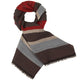 Design-Schal, mehrfarbig gestreift, 180 x 40, Material: 80% WO, 20% PA — Ansicht 2