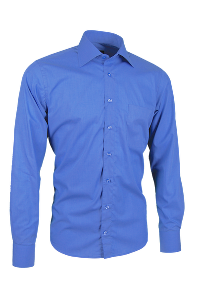 Herrenhemd, Giorgio Capone, blau, 100% Baumwolle — reduziert | Giorgio Capone Sale