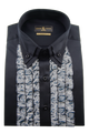 Premium Herrenhemd Einzelstück mit Rüschen & Umschlagmanschette in M, L, XL, 100% Baumwolle, — Ansicht 2