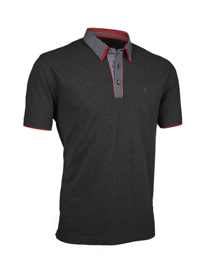 Premium Poloshirt, Giorgio Capone, anthrazit, Jersey, 100% Baumwolle — reduziert | Giorgio Capone Sale