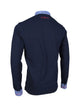Premium Poloshirt, Giorgio Capone, langarm, blau, Piqué, 100% Baumwolle — Ansicht 2 in blau