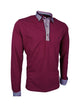 Premium Poloshirt, Giorgio Capone, langarm, rot, Piqué, 100% Baumwolle — Ansicht 1 in rot