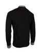 Premium Poloshirt, Giorgio Capone, langarm, schwarz, mit Stehkragen, Piqué, 100% Baumwolle — Ansicht 2 in schwarz