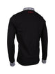 Premium Poloshirt, Giorgio Capone, langarm, schwarz, Piqué, 100% Baumwolle — Ansicht 2 in schwarz
