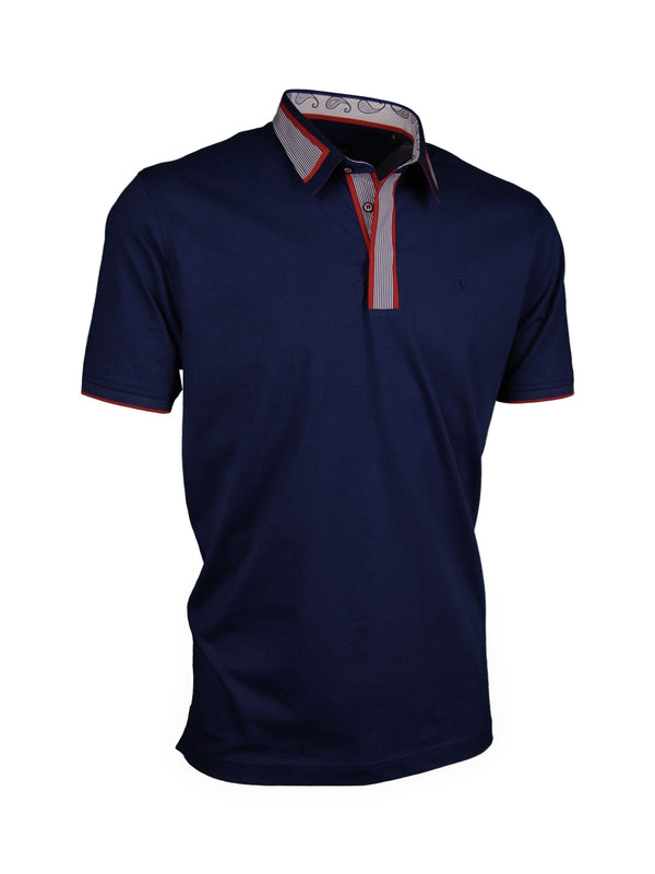 Premium Poloshirt, Giorgio Capone, navy, Jersey, 100% Baumwolle — navy | Giorgio Capone Premium Mode