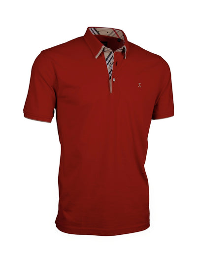 Premium Poloshirt, Giorgio Capone, rot, Piqué, 100% Baumwolle — reduziert | Giorgio Capone Sale