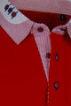 Premium Poloshirt, Giorgio Capone, rot-weiß, Spezial-Kragen, 100% Baumwolle — Ansicht 3 in rot-weiß