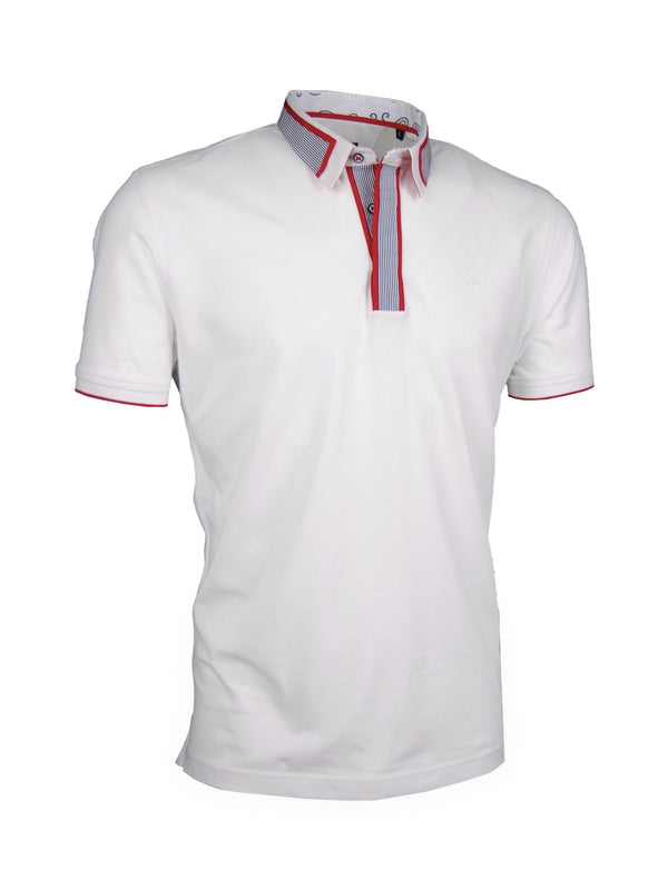 Premium Poloshirt, Giorgio Capone, weiß, Jersey, 100% Baumwolle — weiß | Giorgio Capone Premium Mode