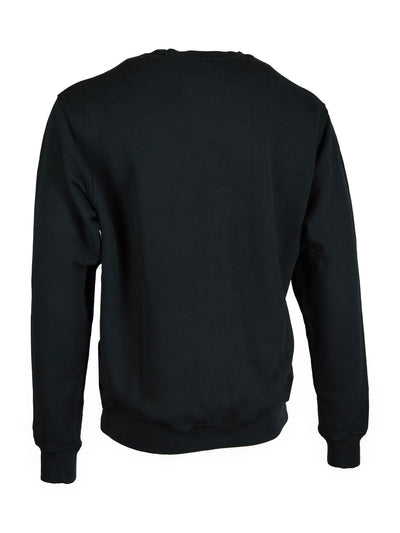 Premium heavyweight Sweater, Giorgio Capone, anthrazit dunkel, 100% Baumwolle Rückansicht — Giorgio Capone Premium Herrenmode