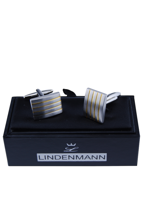 Manschettenknöpfe, rechteckig, bicolor