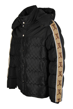 Giorgio Capone Premium Winterjacke, schwarz mit Elementen in beige