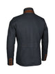 Damen-Lederjacke, Lamm, blau/braun, fein gesteppt — Ansicht 2 in blau/braun