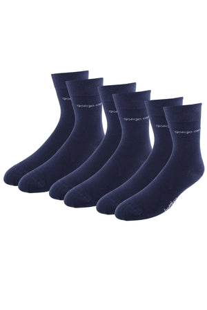 3er Pack Premium Bambus-Socken in Dunkelblau
