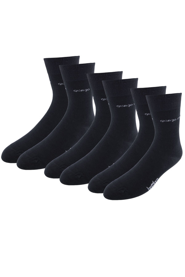 3er Pack Premium Bambus-Socken in Schwarz — Schwarz | Giorgio Capone Premium Mode