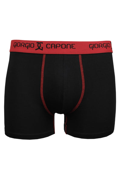 6er Pack Premium Boxershorts, grau-melange, dunkel-blau und schwarz