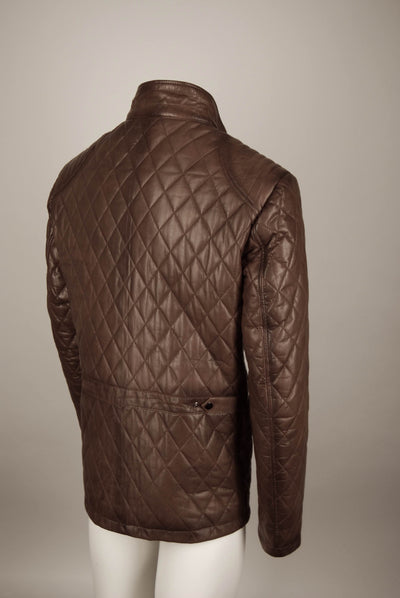 Einzelstück/Musterstück: Größe 52, Premium Lederjacke,, Lamm, Tabakbraun — Ansicht 2