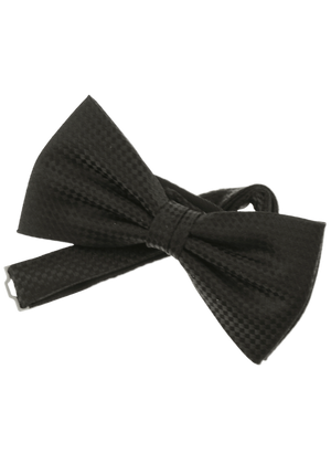 Fliege, schwarz, uni, 100% Seide