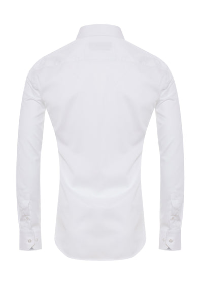 Herrenhemd, Giorgio Capone, weiß, 100% Baumwolle, bügelfrei — Ansicht 2
