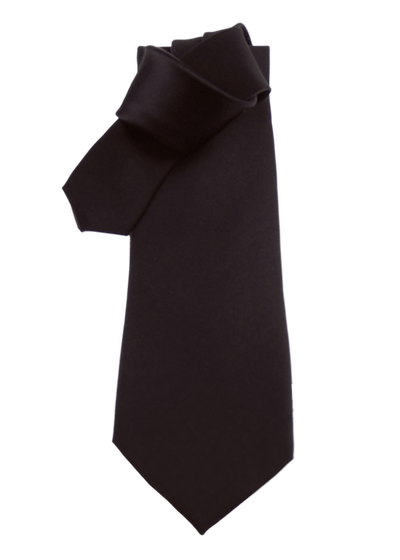 Krawatte, schwarz, uni, 100% Seide