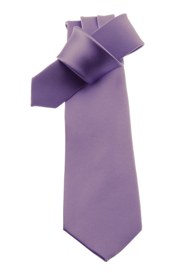 Krawatte, zart violett, uni, 100% Polyester