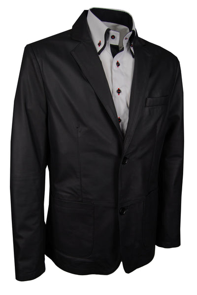 Lederjackett, Lamm, Schwarz — reduziert | Giorgio Capone Sale