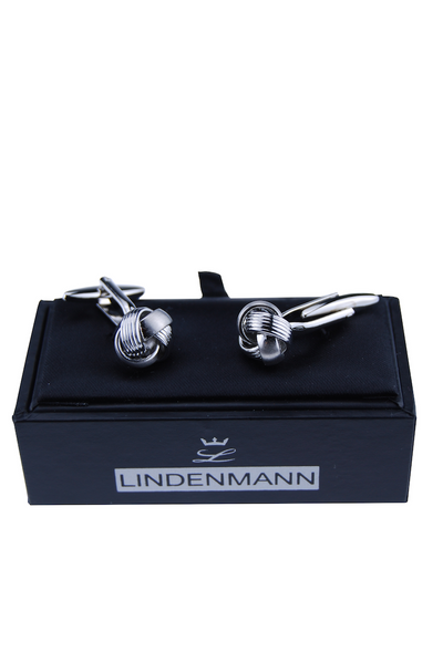 Manschettenknöpfe, Knoten, silber