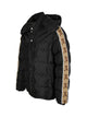 Giorgio Capone Premium Winterjacke, schwarz mit Elementen in beige — Ansicht 3 in beige