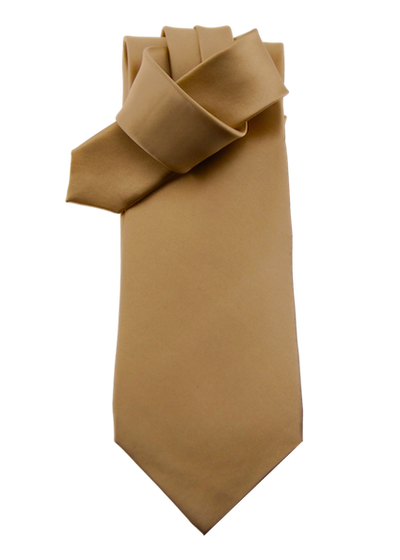 Krawatte, bernstein-gold, 100% Seide