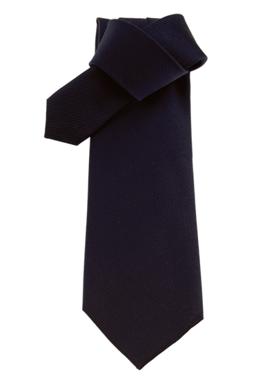 Krawatte, nachtblau, uni, 100% Seide