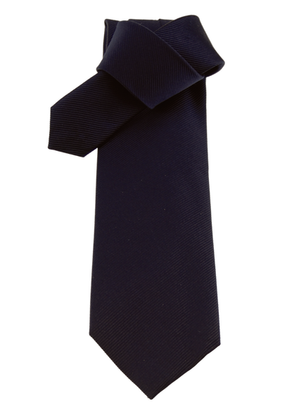 Krawatte, nachtblau, uni, 100% Seide