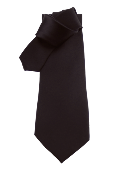 Krawatte, schwarz, uni, 100% Seide