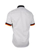 Kurzarm-Herrenhemd, Giorgio Capone, WM2026-Spezial, weiß, schwarz-rot-gold Akzente, Slim Fit, 100% Baumwolle, bügelfrei — Ansicht 2 in schwarz-rot-gold Akzente