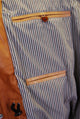 Lederjacke, Giorgio Capone, Lamm, Hochgestellter Kragen Cognac — Ansicht 5 in Hochgestellter Kragen Cognac