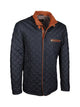Lederjacke, Giorgio Capone, Lamm, dunkelblau - cognac — Ansicht 3 in dunkelblau - cognac