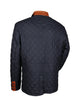 Lederjacke, Giorgio Capone, Lamm, dunkelblau - cognac — Ansicht 2 in dunkelblau - cognac