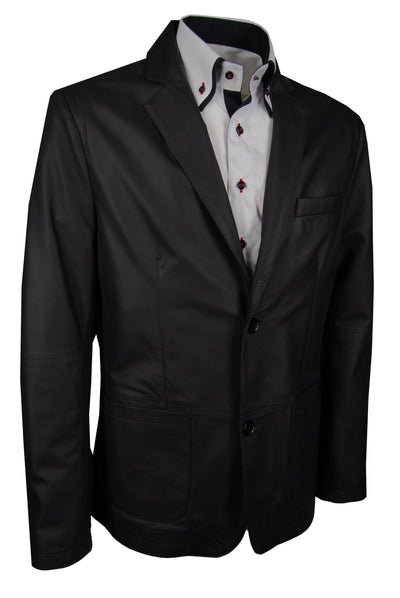 Lederjackett, Lamm, Schwarz