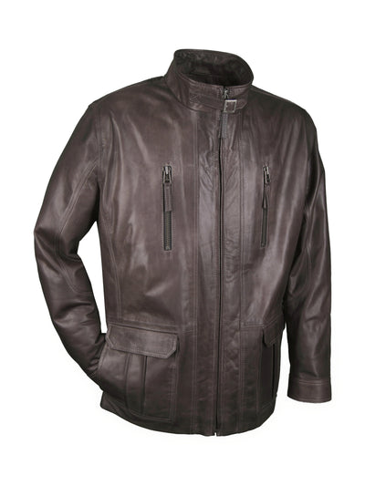 Lederjacke, Lamm, Classic-Anthrazit — reduziert | Giorgio Capone Sale
