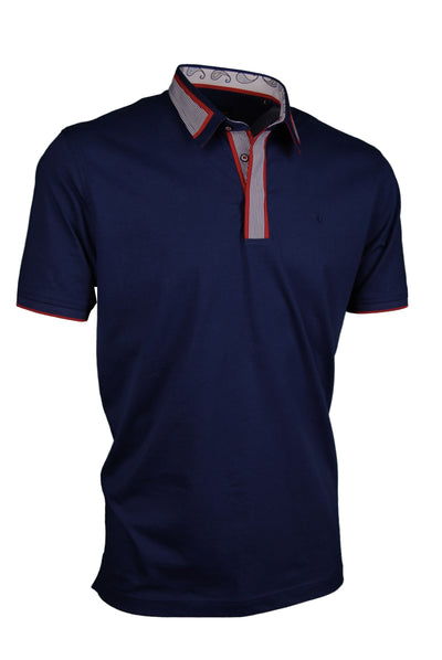 Premium Poloshirt, Giorgio Capone, navy, Jersey, 100% Baumwolle