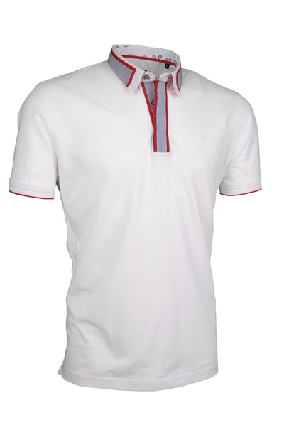 Premium Poloshirt, Giorgio Capone, weiß, Piqué, 100% Baumwolle