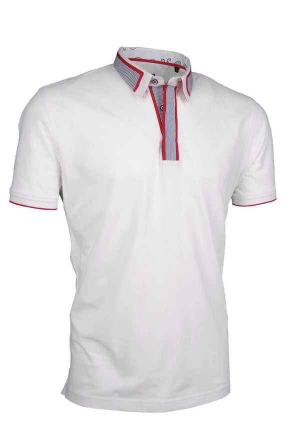 Premium Poloshirt, Giorgio Capone, weiß, Piqué, 100% Baumwolle