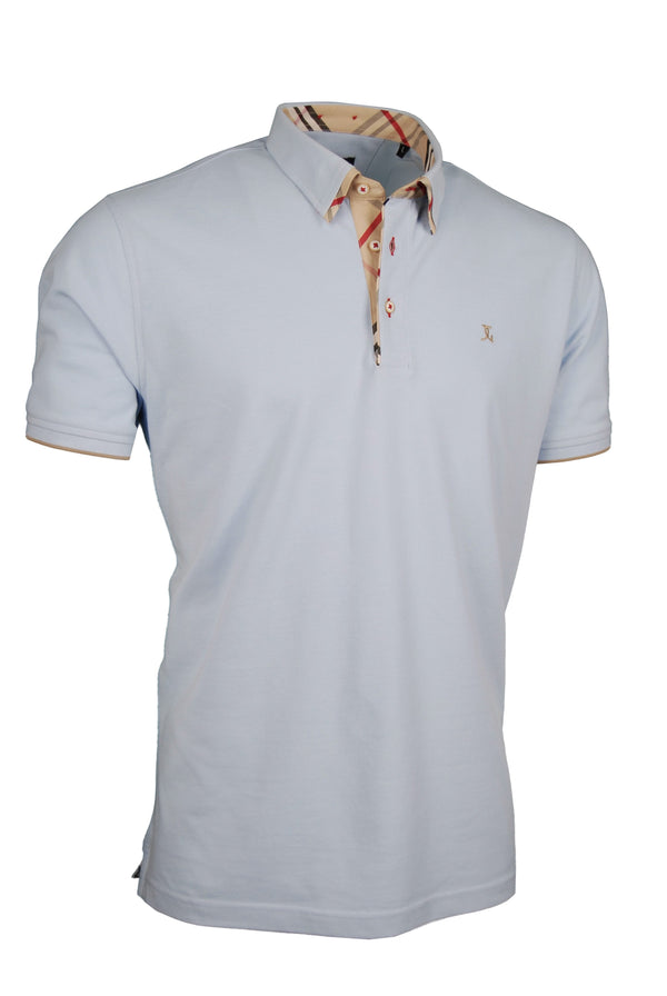 Premium Poloshirt, Giorgio Capone, hellblau, Piqué, 100% Baumwolle