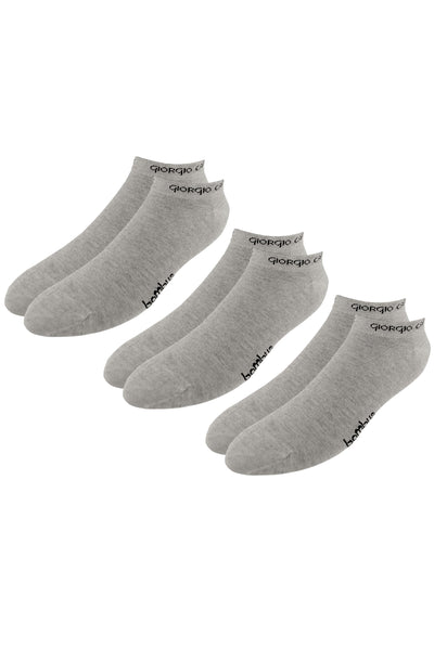 3er Pack Premium Sneaker Bambus-Socken, hellgrau.